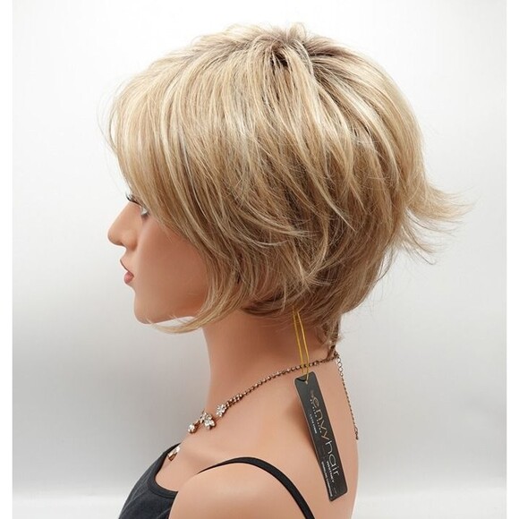 Whitney Wig by Envy, Envyhair Human Hair/Synthetic Blend Sparkling Champagne NEW main image 12